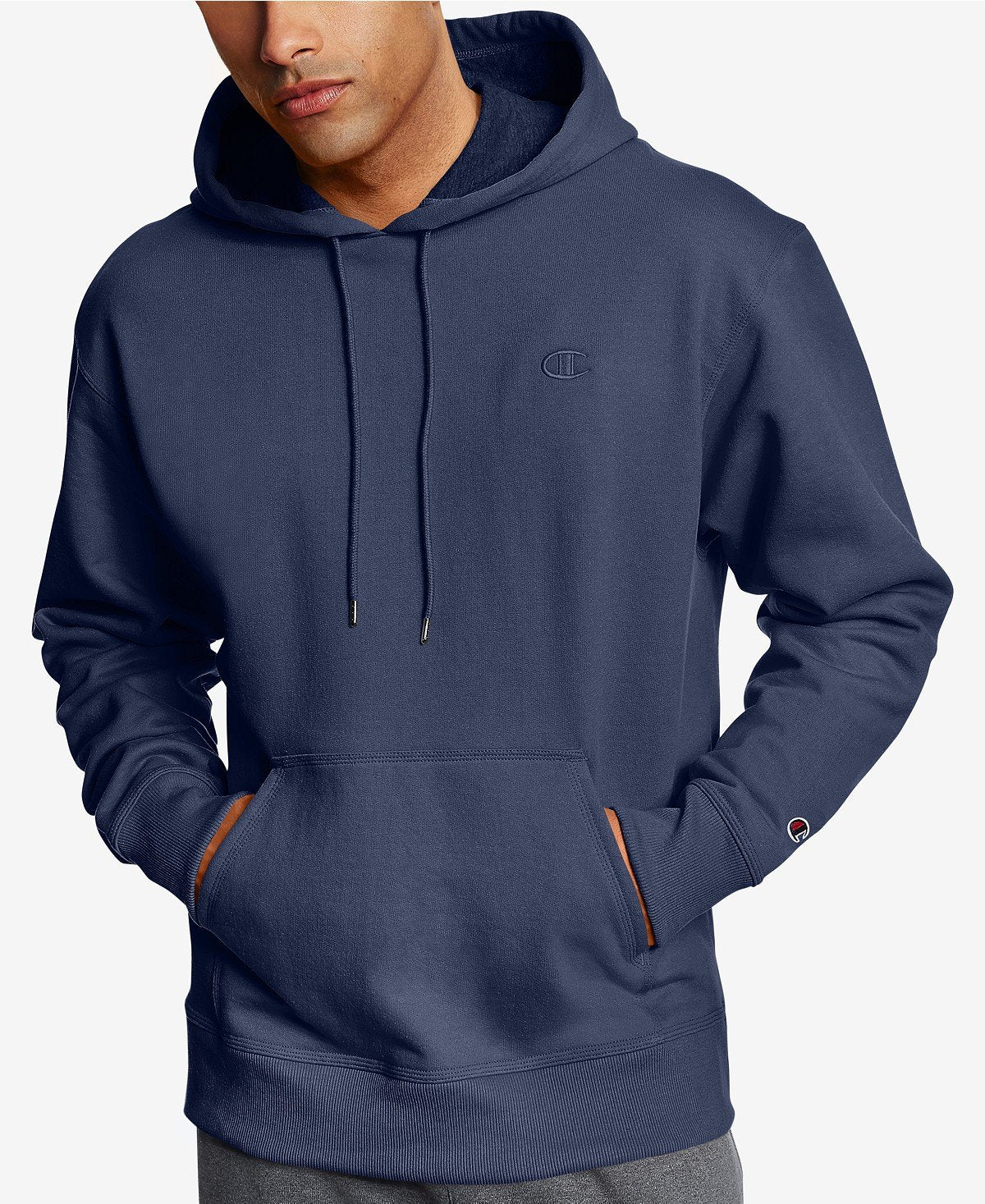 Champion Men's Powerblend® Sweats Pullover Hoodie - Navy (XL) - oddros.shop